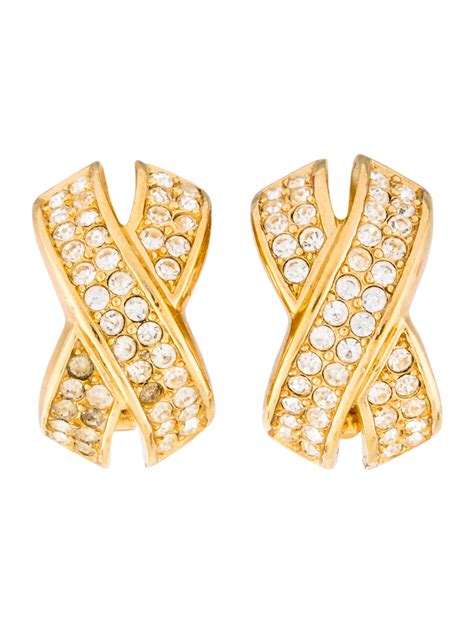 dior uk earrings|christian Dior clip on earrings.